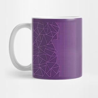 Abstract Grid Amethyst Mug